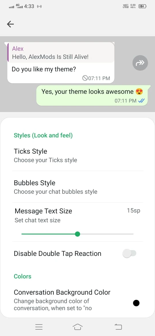 Custom Fonts GB WhatsApp screenshot