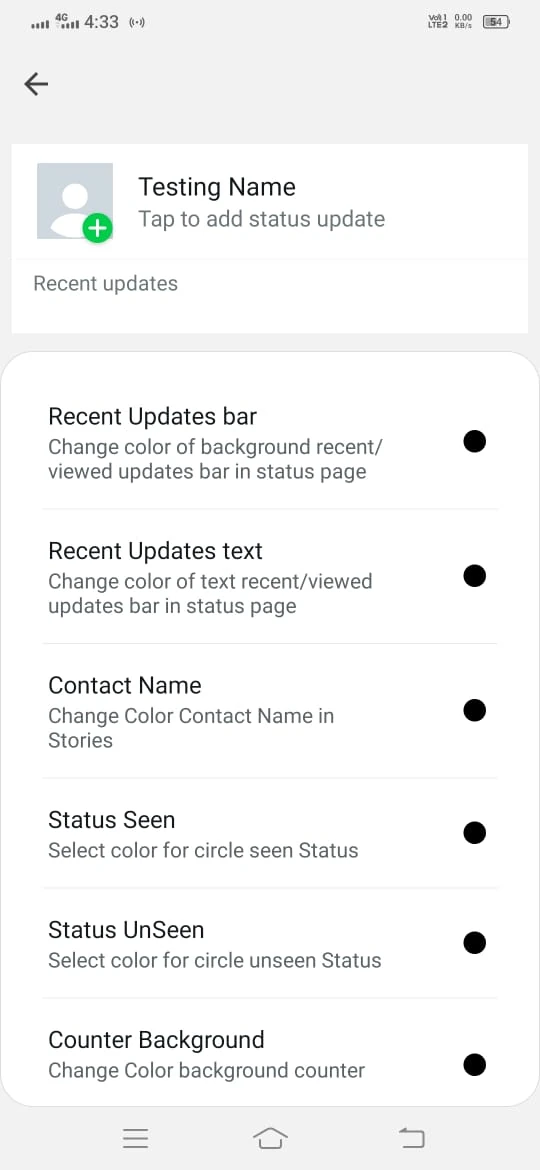 Privacy Settings GB WhatsApp screenshot